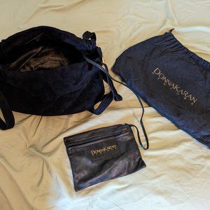 Donna Karan Suede Purse - Black